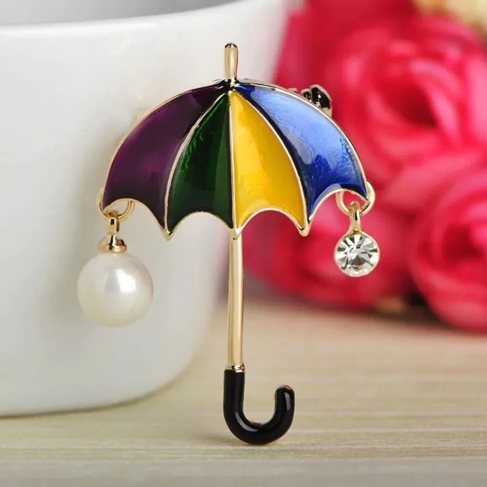 VQ Multicolor Umbrella Brooch